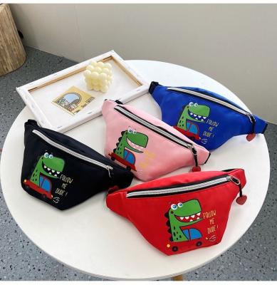 China 2021 New Cute Dinosaur Messenger Bag Child Waist Bag Cartoon Little Girl Chest Bag Wholesale Goods Goods 2021 for sale