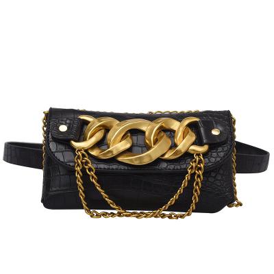 China Hot Sale 2022 Fashion Ladies Chest Handbags Women Casual Waist Chain Bags For Young Lady Waist Purses for sale