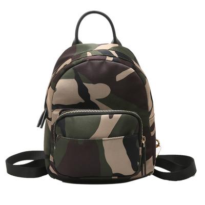 China 2021New Autumn Camouflage Mini Nylon Small Backpack Waterproof Backpack for sale