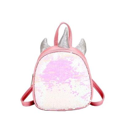 China Girl's Colorful Sequined Laser Personality Backpack Parent-child Unicorn PU Fasion's Latest Fasion Backpack Small for sale