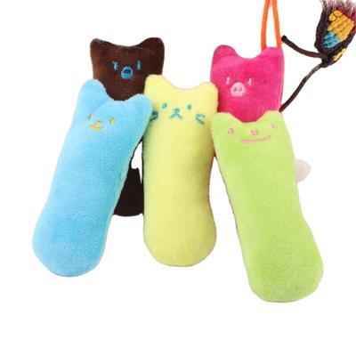 China Viable New Design Toy Claws Thumb Bite Cat Catnip Crazy Grinding Mint Toy Pet Kitten Chewing Teeth for sale