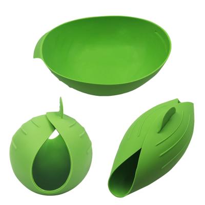 China Sustainable Foldable Silicone Cooking Pocket Silicone Bread Baking Bowl Microwave Oven Fish Steam Bowl Kitchen Multi Tool for sale