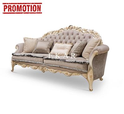 China New 1 Style 2 Removable Cover Living Room Sofa Set Luxury European Royal Sofa Removable Leather Cover Antique Furniture 3 Styles for sale