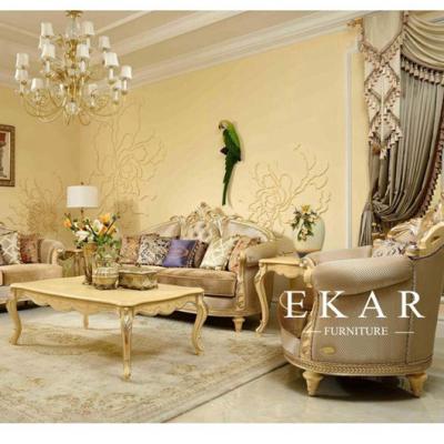 China Antique Style Antique Classic Luxury Wood Carved Royal Style Living Room Furniture Sofa for sale