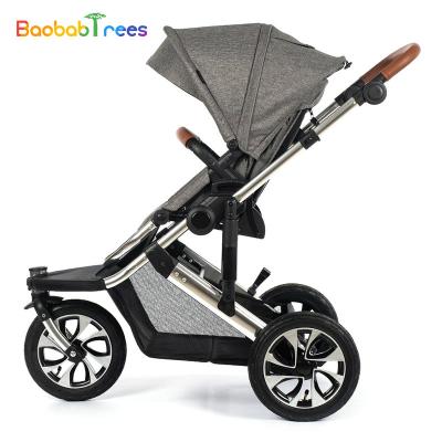 China 3 In 1 High Stroller Bassinet Making Landscape Pram With Suspension Jogging Baby Strollers For Running for sale