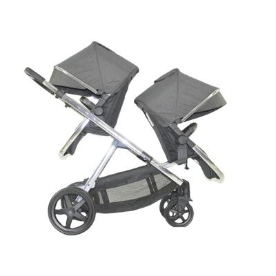 China 2022 Polyester Double Sister And Pram Twin Brother Stroller Luxury Baby Walkers for sale