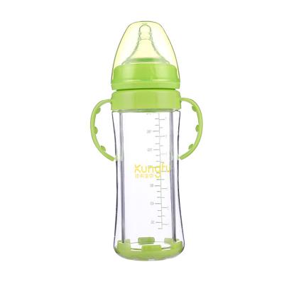 China Factory Direct High BPA Free Borosilicate Anti Colic Infant Baby Glass Bottle Feeding Milk Bottles 8oz for sale