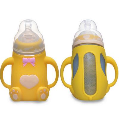 China BPA Free BPA Free Factory Wholesale Supplies Soft Silicone Squeezing Feeding Bottles for sale