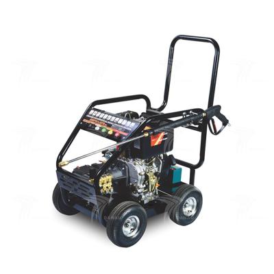 China 4000psi 275bar cold water commercial high pressure cleaner / critical cleaning diesel gearbox pressure washer for sale