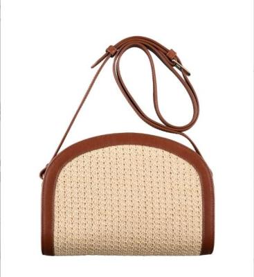 China Wholesale High Quality Women Summer Natural Raffia Straw Bag Shell Shape Rattan Straw Beach Tote Handbag for sale