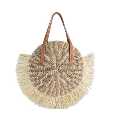 China 100% Eco-Friendly Hot Selling Ladies Beach Woven Straw Bag Summer Handbag Women Tote Purse Bag for sale