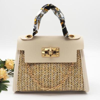 China 100% Factory Direct Straws Ethnic Fashionable Wholesale Eco-Friendly Style Woven Summer Around Tote Bags Beach Straw Bag for sale