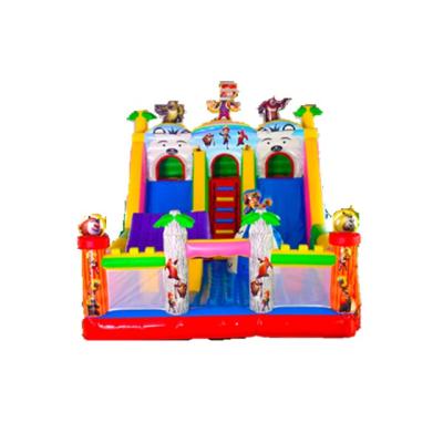 China Amusement Park Customized Outdoor Inflatable Bouncy Castle Slide Used Commercial Inflatable Combo Slide For Sale for sale