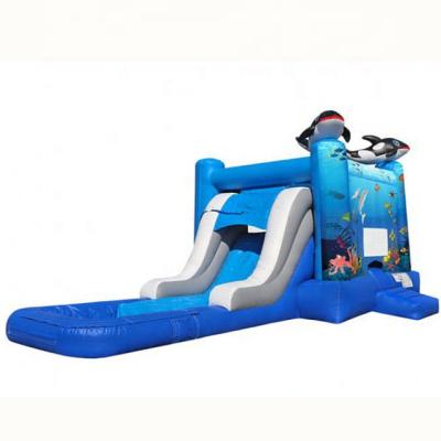 China Amusement Park Commercial Inflatable Bouncer Combo Inflatable Slide With Inflatable Water Slide For Sale for sale