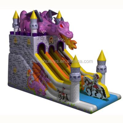 China New For Sale Outdoor Playground Design Inflatable Dry Slide Inflatable Slides For Kids Inflatable Bouncer With Slide for sale