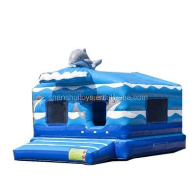 China PVC Tarpaulin Sea World Inflatable Bouncer For Kids/Small Jumping Castle Inflatable Bouncer With Slide For Sale for sale