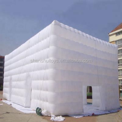 China Cheap Inflatable Tent LED Light Outdoor Transparent Inflatable Party Tent Price Cube Tent for sale