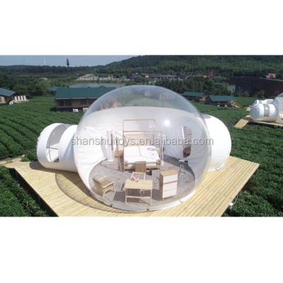 China Straight Tying Type 2021 Beach Sunset Seeing Lovers Tent Leisure Best Inflatable Bubble House Camping Tents for sale