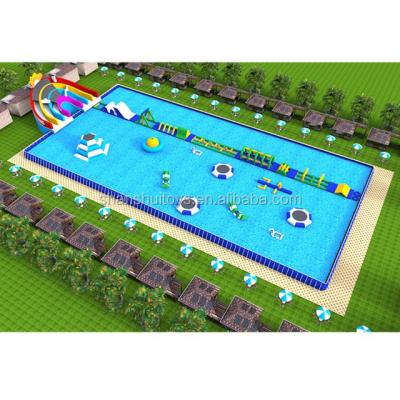 China PVC Tarpaulin Giant Movable Kids Water Park Amusement Park Water Park Equipment Inflatable Water Park For Sale for sale