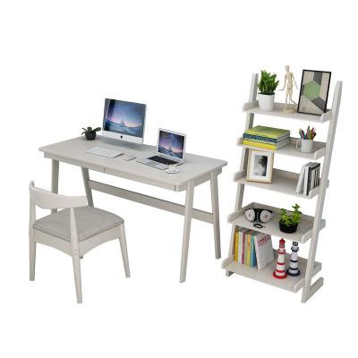 China Other Small Modern Home Office Computer Desk Wooden Study Table With Shelf for sale