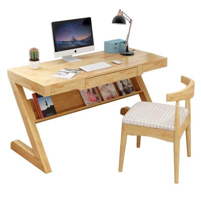 China Other Z Shaped Home Office Ergonomic PC Computer Table Wooden Desk Cheap Style for sale