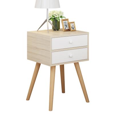 China New Modern Nightstand Storage Organize White Wooden Bedroom Furniture Nightstand Bedside Table Bed Luxury Modern Side for sale