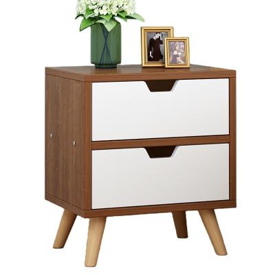 China Cheap factory price household furniture bedside table convertible with open storage and drawer storage for sale