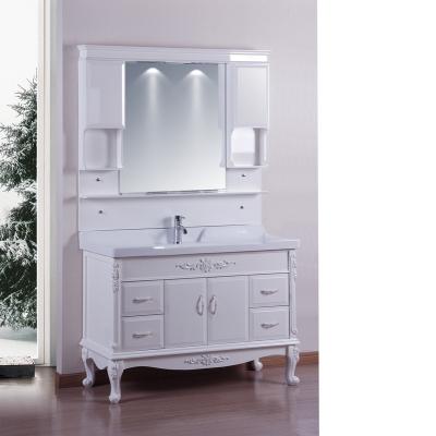 China Durable PVC Bathroom Vanity Mirror Storage Cabinet for sale