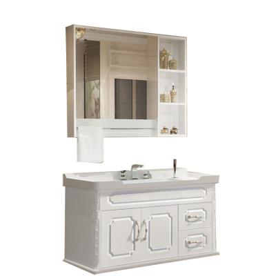 China Modern Classic Simple Luxury Bathroom Vanity Cabinets With Mirror for sale