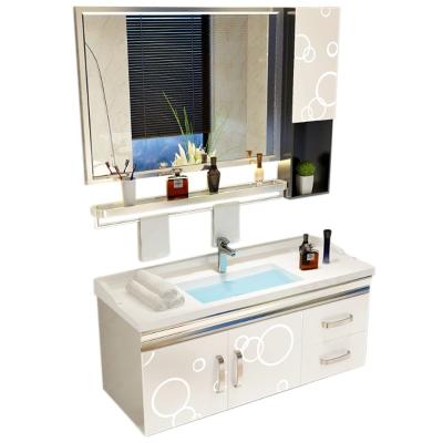 China Marble Modern Wall Mounted Smart Dish Mirror Furniture Cabinet Bathroom Vanity Stainless Steel for sale