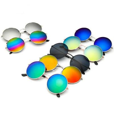 China Protect eyes from the sun ready goods shape popular circle mirror round lens men and women alloy frame sunglasses 2021 for sale