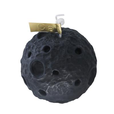 China Cake Decorating Fantasy Space Collection Moon Scented Black And White Candle Bedroom Ornament Moon Candle for sale