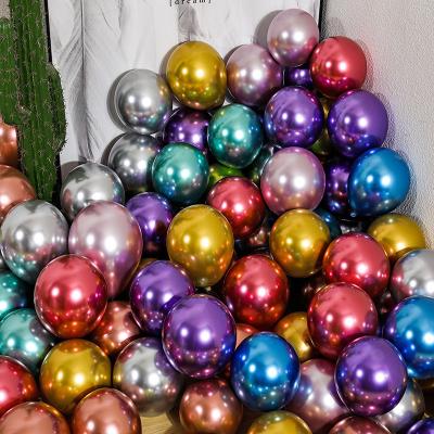 China Birthday party decoration mixed layout wedding party decoration latex balloon metal color celebration party decoration for sale