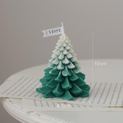 China Cake Decorating Christmas Tree Scented Candles Holiday Party Scene Decoration Candles Souvenirs Christmas Wholesale for sale