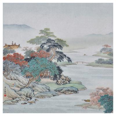 China Artwork 100% Handmade Superior Chinese Figurative Painting Natural Landscape Painting for sale