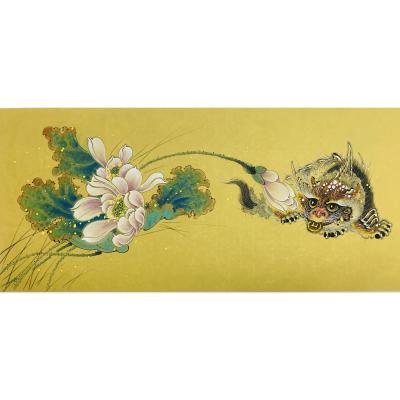 China Art Living Room Home Decoration Chinese Figurative Painting Traditional Chinese Painting for sale