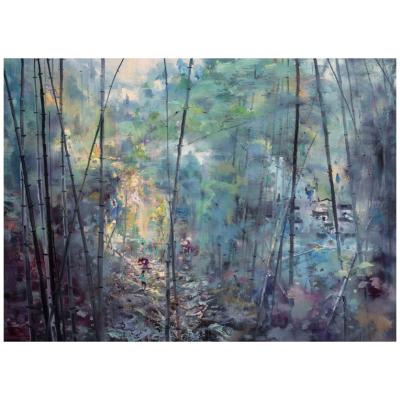 China 100*70cm Modern Handcrafted Landscape Oil Painting Masterpieces For Room Decoration for sale