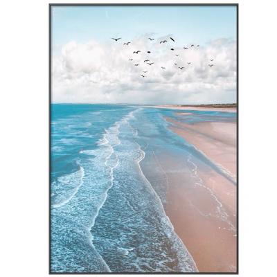 中国 2022 New high glossy crystal porcelain decorative painting 3D landscape paintings seascape paintings 販売のため