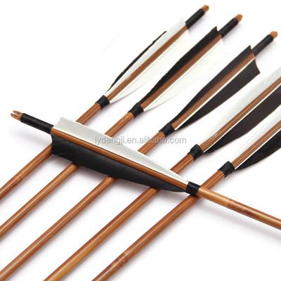 China Turkey feather arrow vane Bamboo shaft arrow for sale