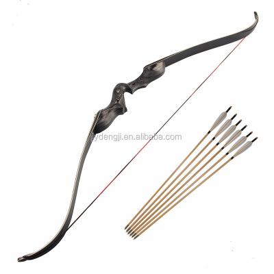 China 30 to 60 lb archery wooden bow and arrow for hunting for sale