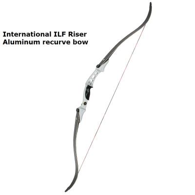 China 60 Inch black aluminum alloy recurve bow for sale