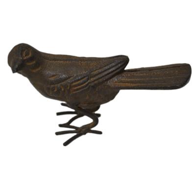 China High quality hot sale gift crafts cast iron Art Bird shape home Table top hotsale traditional rustic decorative home decoration for sale