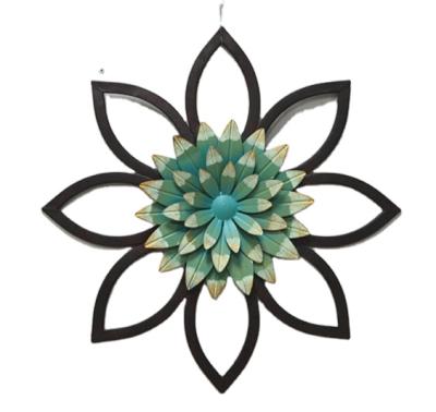 China Traditional Classic Retro Designing Supplies For Crafts Metal Home Decor Flower Shape Metal Wall Decor Crafts Gift Iron Art Ornaments for sale