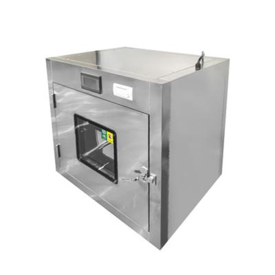 China Clean Room Xenon Light Pass Box 304 Stainless Steel Electrostatic Interlocked for sale