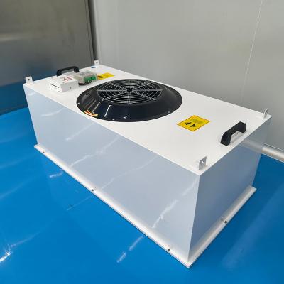 China Aluminized Zinc Plate Detachable FFU Air Purifying Cold Plate Paint Cleanroom H13 U17 for sale