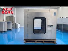GMP-Compliant 304 Stainless Steel Pass Box/ Convex Door  | Industrial Cleanroom Equipment