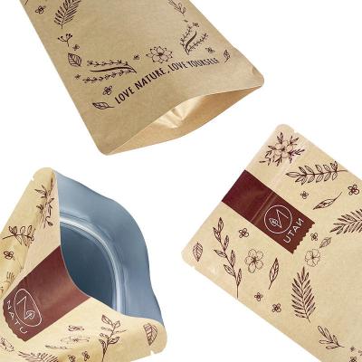 China Greaseproof Aluminum Foil Lined Paper Bag Custom Logo Printing Biodegradable BBQ Kebab Bags Te koop