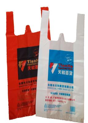 China Recycled Reusable Colored Plastic Merchandise Bags For Grocery , Clothes Store for sale