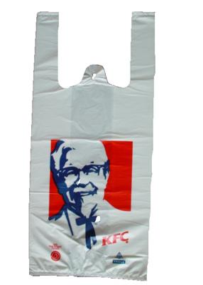 China Custom Printed Plastic Merchandise Bags Eco Friendly for sale