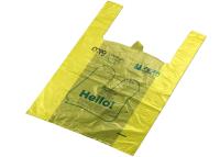 Chine Les sacs à provisions en plastique de LDPE/HDPE, ont découpé des sachets avec des matrices en plastique avec l'impression faite sur commande à vendre